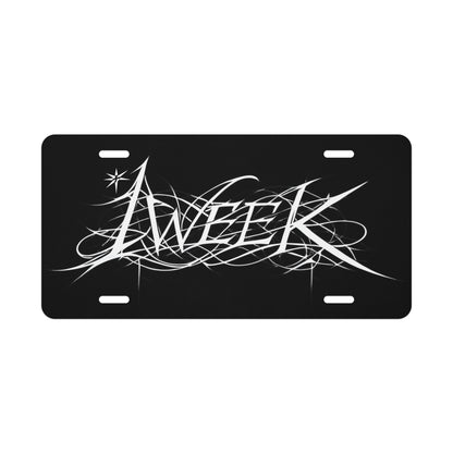 1WEEK License plate
