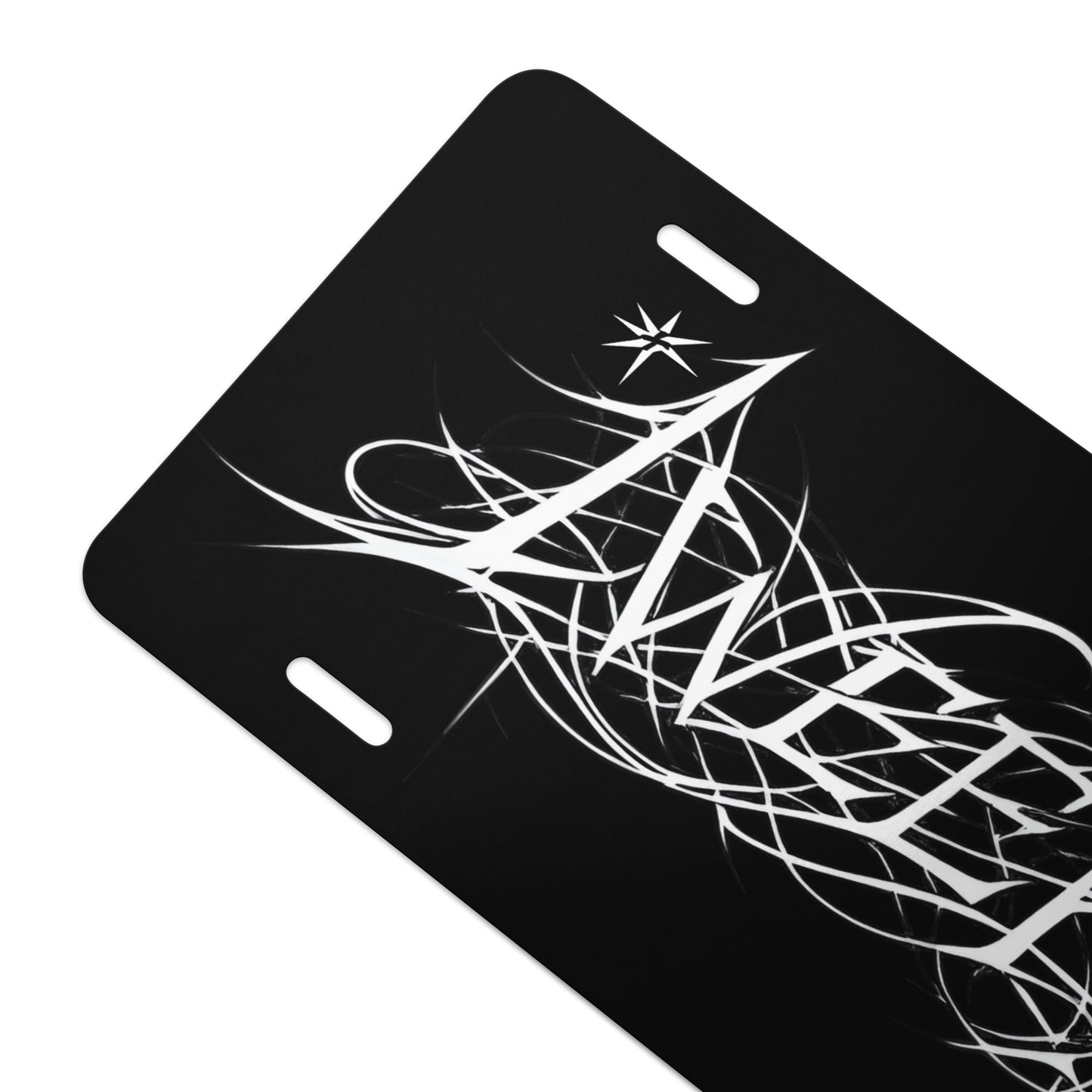 1WEEK License plate mockup