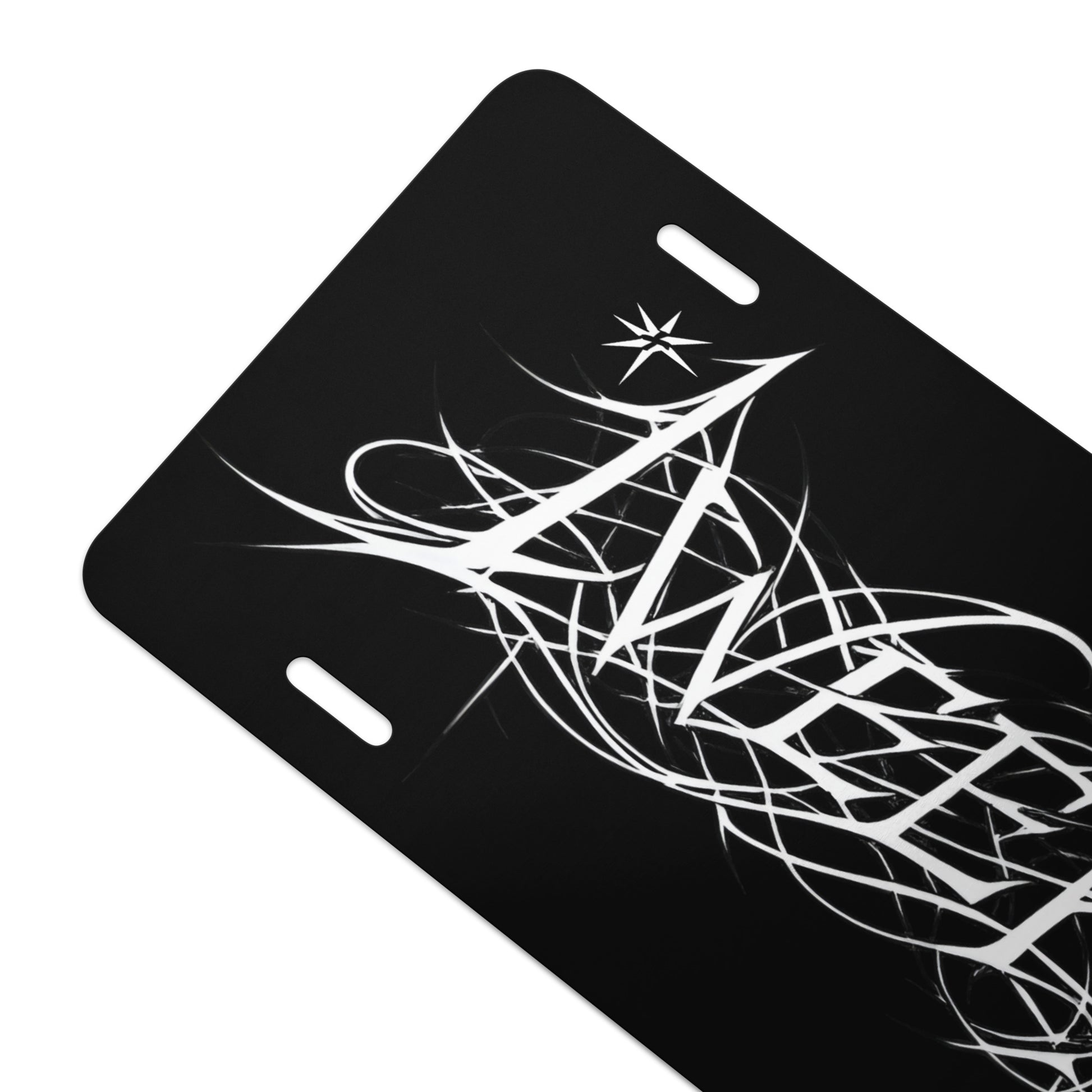 1WEEK License plate mockup