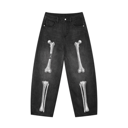 Ricxh xray Barrel Leg Jeans